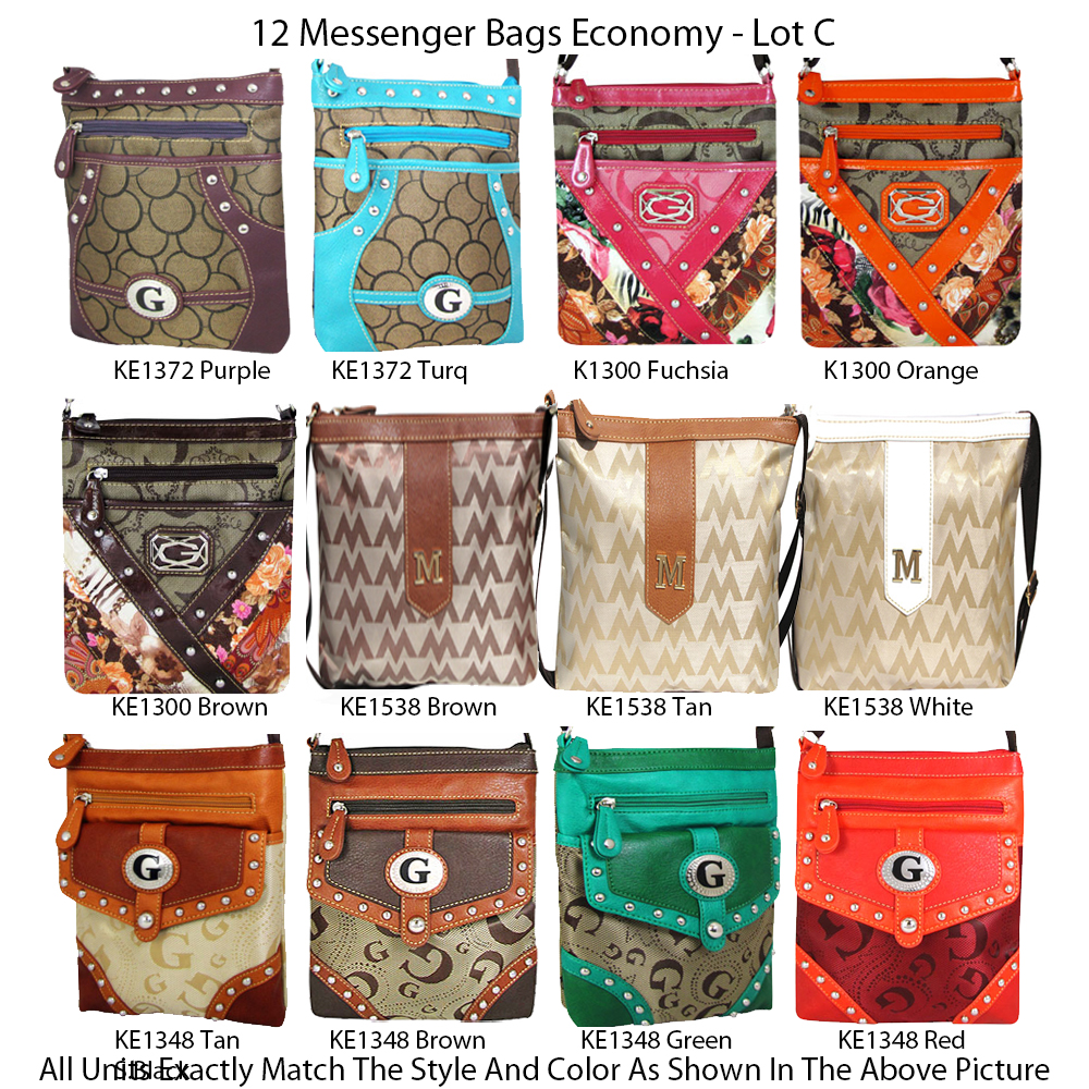12 Messenger Bags - Economy Lot C - Click Image to Close